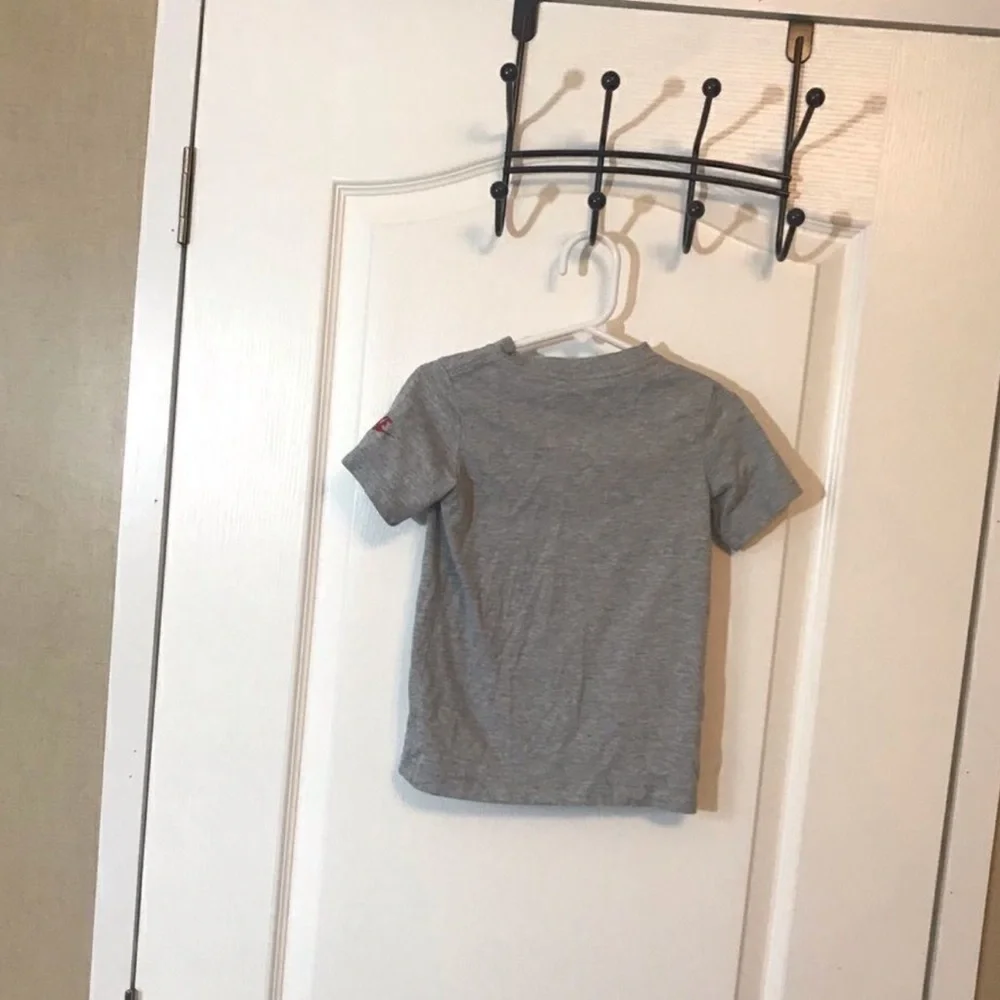 Adidas Kids Blue Tee with Red Accents